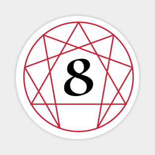 Enneagram Eight - The Challenger (Number Only) Magnet